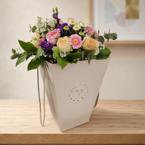 Premium Flora Bag – Large Beige [40 sets]