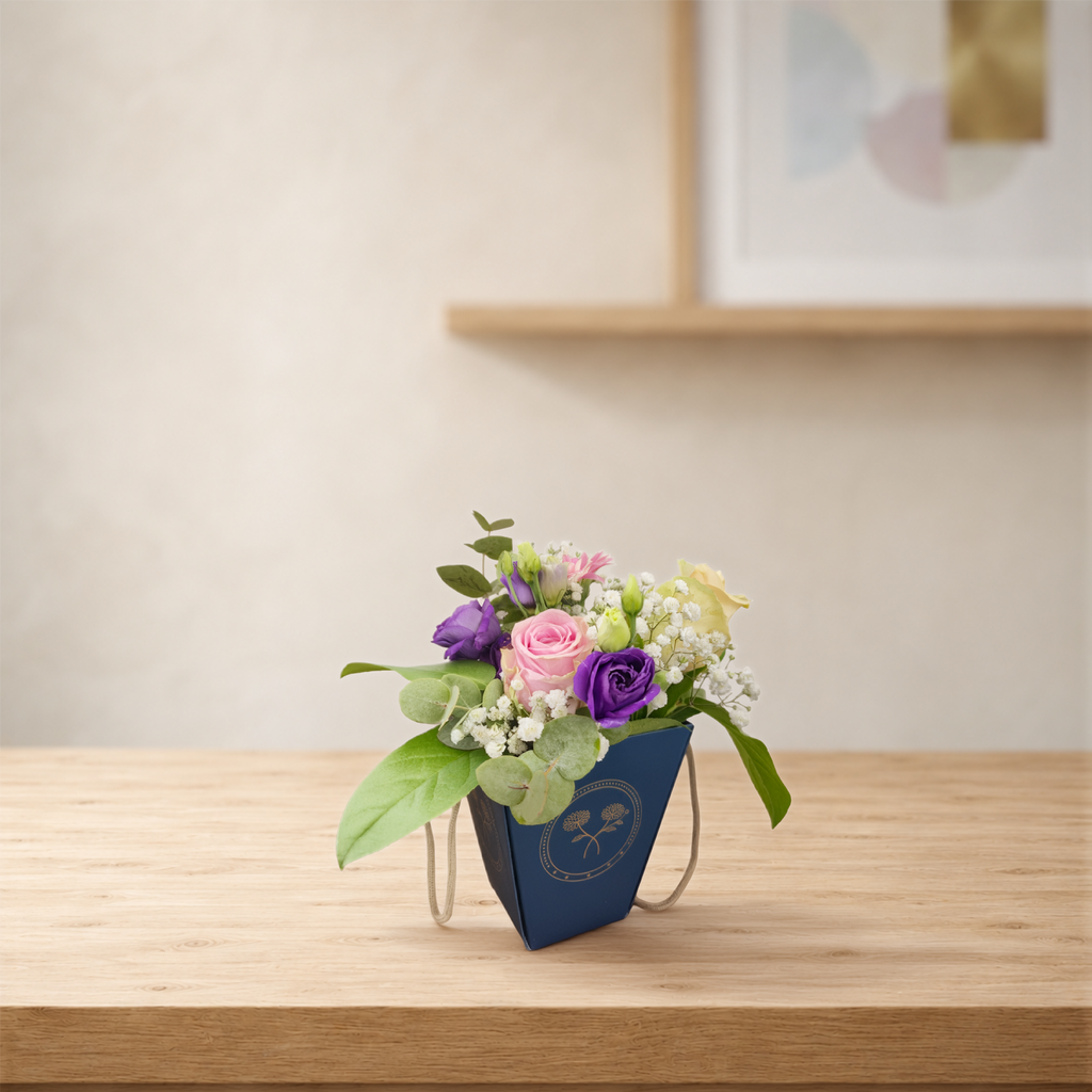 Premium Flora Bag – Mini Navy Blue [150 sets]