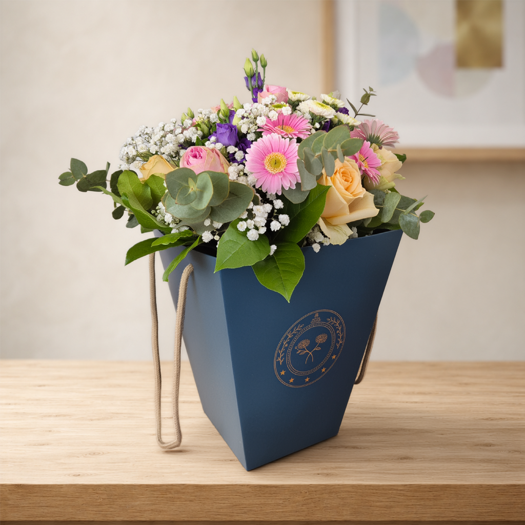 Premium Flora Bag – Standard Navy Blue [50 sets]
