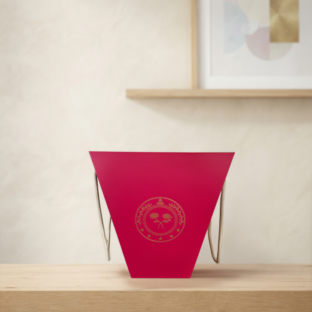 Premium Flora Bag – Standard Bordeaux Red [50 sets]