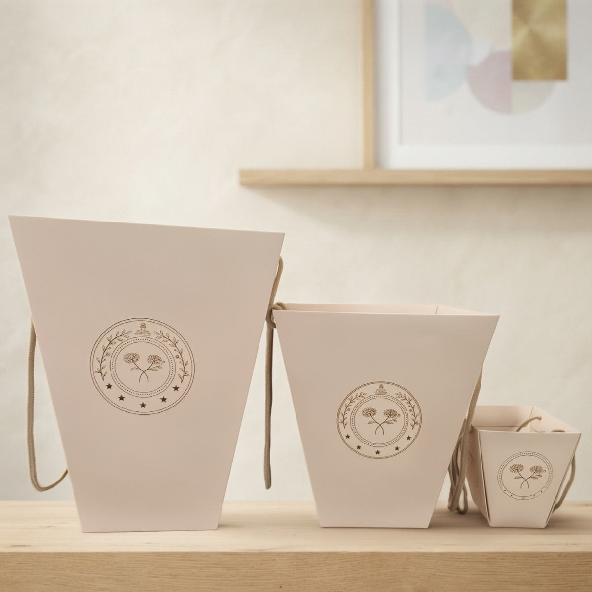 Premium Flora Bag – Standard Beige [50 sets]