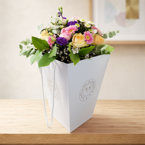 Premium Flora Bag – Large White [40 sets]