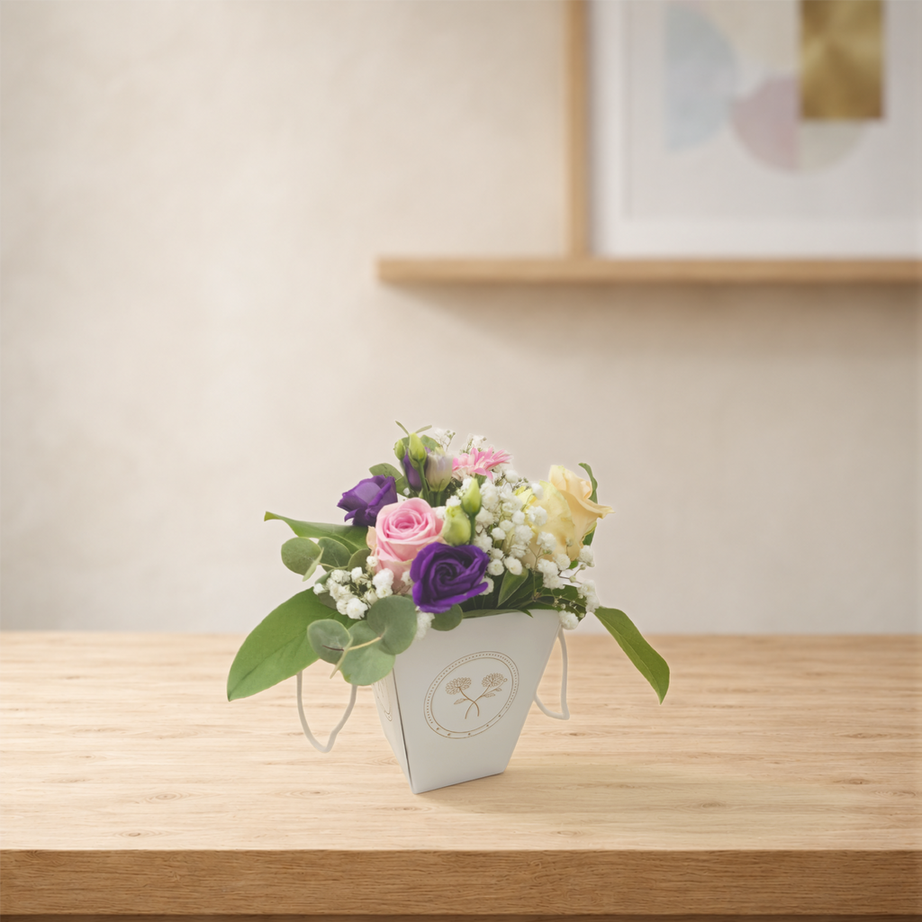 Premium Flora Bag – Mini White [150 sets]